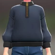 ハーフジップスウェット