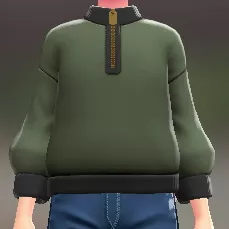 ハーフジップスウェット