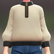 ハーフジップスウェット