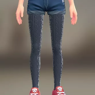 リブあみタイツ