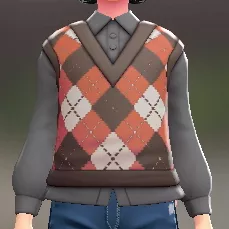 ニットベスト＆ブラウスセット