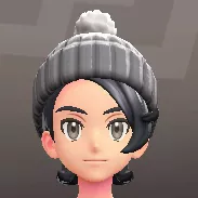 ポンポンつきニットキャップ