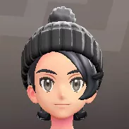 ポンポンつきニットキャップ