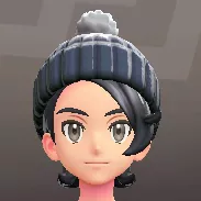 ポンポンつきニットキャップ