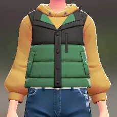 ダウンベスト＆パーカーセット