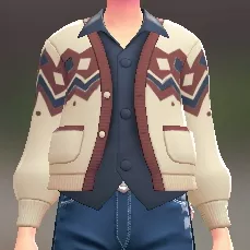 カーディガン＆シャツセット