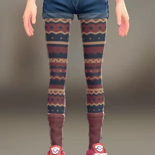 がらタイツ＆ソックスセット