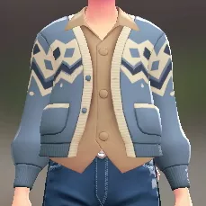 カーディガン＆シャツセット