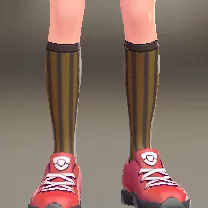 ストライプハイソックス