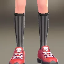 ストライプハイソックス