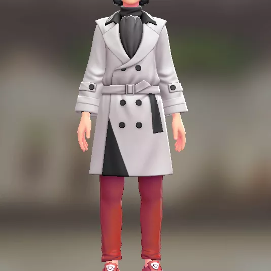 トレンチコート＆パンツセット