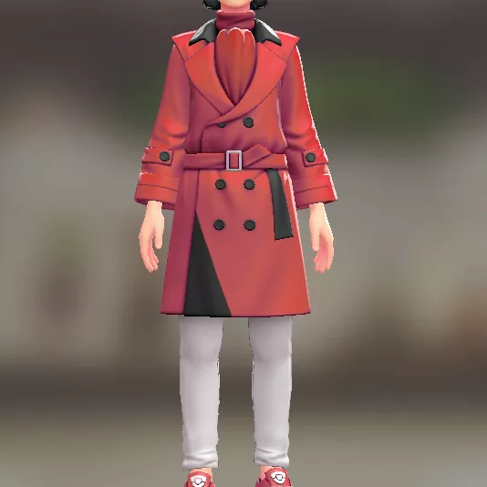 トレンチコート＆パンツセット