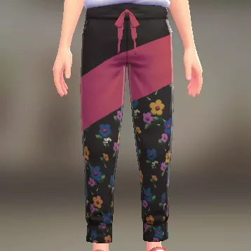 ボタニカルジャージパンツ