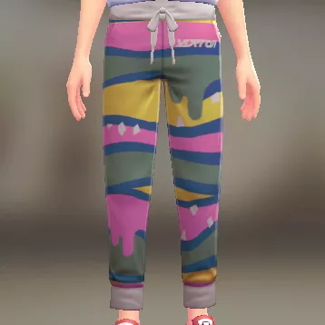 パターンジャージパンツ