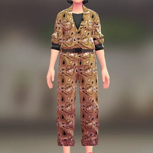 ジャンプスーツ＆シャツセット