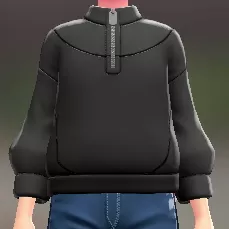 レザーミックススウェット