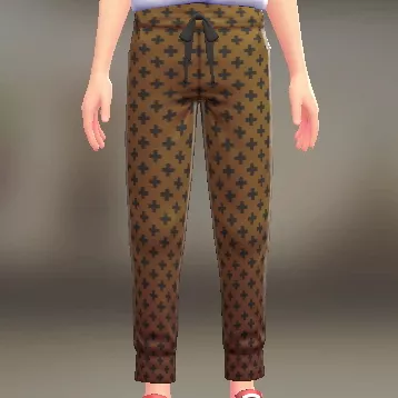 パターンジャージパンツ