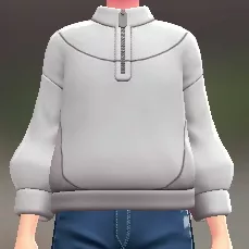 レザーミックススウェット