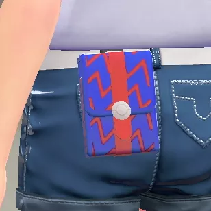 パターンスクエアポーチ