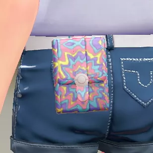 タイダイスクエアポーチ