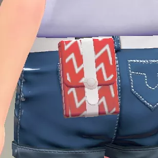 パターンスクエアポーチ