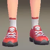 ロゴいりロークルーソックス