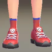 ロゴいりロークルーソックス