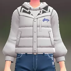 ダウンベスト＆パーカーセット