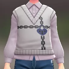 ニットベスト＆ブラウスセット