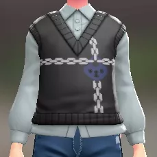 ニットベスト＆ブラウスセット