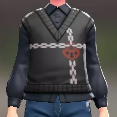 ニットベスト＆ブラウスセット