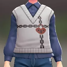 ニットベスト＆ブラウスセット