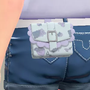 パターンフリルポーチ