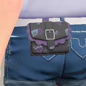 パターンフリルポーチ