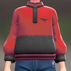 バイカラージップスウェット