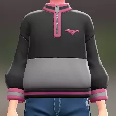 バイカラージップスウェット