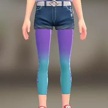 グラデ8分丈レギンス