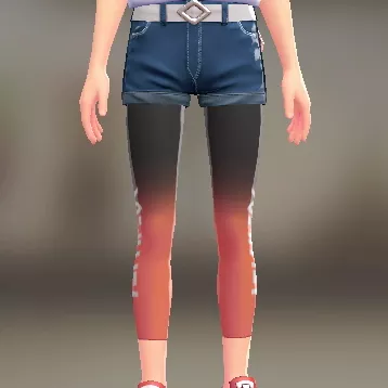 グラデ8分丈レギンス