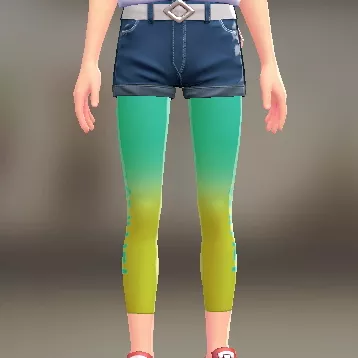 グラデ8分丈レギンス