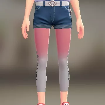 グラデ8分丈レギンス