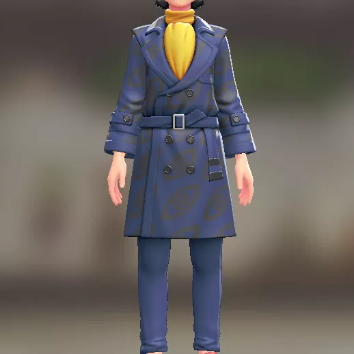 トレンチコート＆パンツセット