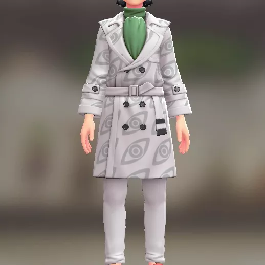 トレンチコート＆パンツセット