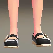 アクセントストラップパンプス