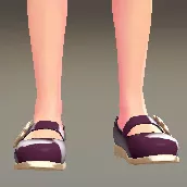 アクセントストラップパンプス