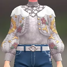 カーディガン＆ブラウスセット