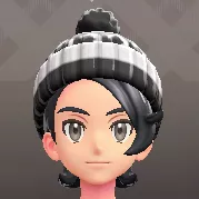 ポンポンつきニットキャップ