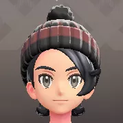 ポンポンつきニットキャップ