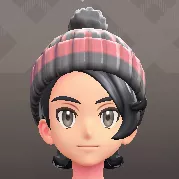 ポンポンつきニットキャップ