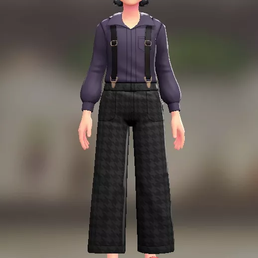 サスペンダーパンツセット