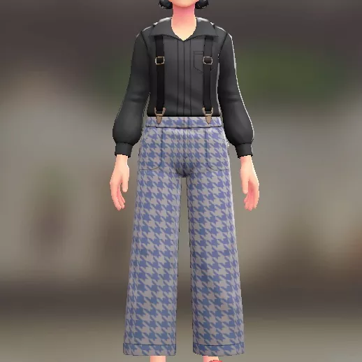 サスペンダーパンツセット